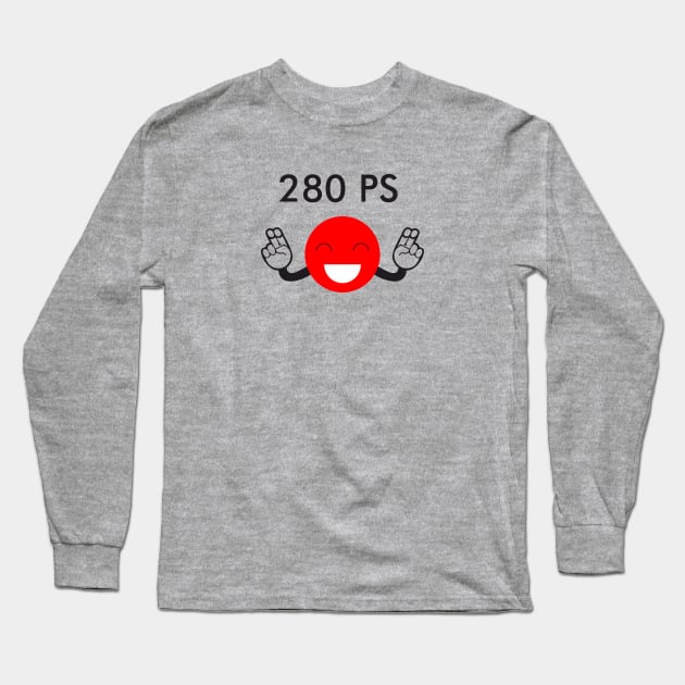 280 PS Japanese Car Gentlemen's Agreement Long Sleeve T-Shirt by 710Designs